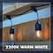 Luxrite 48FT LED Outdoor String Lights Commercial Grade Waterproof 24 Edison S14 Bulbs IP65 Hanging Lights LR40032-1PK - alternate 8